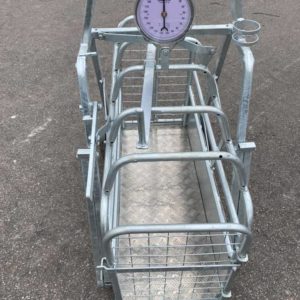 FOR SALE. Galvanized Lamb weigh bridge ,heavy duty 200/250kg weigh clock as standard to ensure perfect long term weighing under any condition. It has a non slip floor, with front and back gates which are all operated from the back • Cage length 42”• Overall length 45″ for further information Call Mark on 07710637078 or 
Sam on 07522716854 