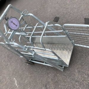 FOR SALE. Galvanized Lamb weigh bridge ,heavy duty 200/250kg weigh clock as standard to ensure perfect long term weighing under any condition. It has a non slip floor, with front and back gates which are all operated from the back • Cage length 42”• Overall length 45″ for further information Call Mark on 07710637078 or 
Sam on 07522716854 