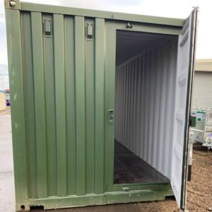 20ft ISO Container Complete with double doors and personnel door 
For more details and possible delivery Contact Mark on 07710 637078