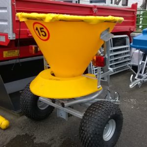 Jarmet Spreader, (Salt Gritter) Fully Galvanised Chassis , Large Hopper With Cover , adjustable skirt and Lights 
For More details call Mark on 07710 637078