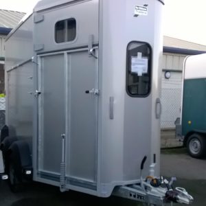 New Ifor Williams HB506 Horsebox in Silver 2600kg, Complete with sliding side windows, Wheel trims & spare wheel with cover, Ready to go, For more details Contact Mark on 07710 637078