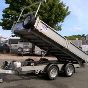 Ifor Williams TT3621 Hydraulic Tipper 3500kg, Build date Feb 21, 12ft X 6ft Bed Very clean must be seen, comes complete with Removable Ladder rack, 8ft Steel Skids, Rear lamp guards & Spare wheel, fitted with charging system & 13" H/Duty M/S Tyres, fully serviced by our workshop & ready to work, For more details call Mark on 07710 637078 or sales on 01463 248268