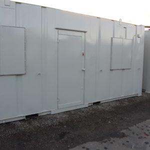 20ft x 8ft Office Containers, complete with Electric Hook-up & Security shutters on windows, for more information Prices and Delivery if required please contact Mark on 07710 637078 or Sales on 01463 248268 