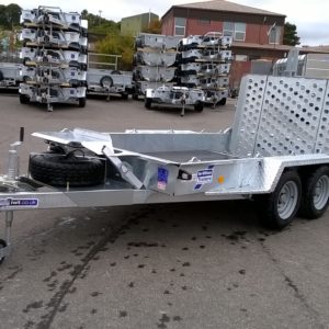 New Ifor Williams GH1054bt Plant Trailer, 3500kg Complete with full ramp tail, Bucket Rest & spare wheel, Fitted with the Heavy duty Tyres, LED option available, For more details call Mark on 07710 637078 or Sam on 07522 716854 or Sales on 01463 248268 phone calls only no messages will be answered
 Sales on 01463 248268