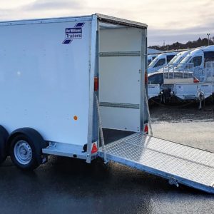 New Ifor Williams BV105 Boxvan 6ft Head room, 2700kg, Complete with front access door rear ramp/barn doors, internal receiver track & spare wheel, For more details please call Mark on 07710 637078, Sam on 07522 716854 or Sales on 01463 248268.

Available to view at Inverness & Inverurie Depots.