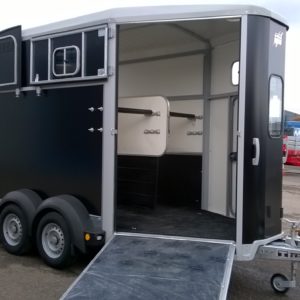 New Ifor Williams HB511 Black Horsebox , Complete With Sliding Windows & Wheel trims , Stalled for 2 x 17.2hh Accessories available inc Alloy Wheels, Tackpack etc For more details & prices please contact Mark on 07710 637078, Sam on 07522 716854 or Sales on 01463 248268 phone calls only no messages will be answered.

Available to view at Inverness & Inverurie Depots.