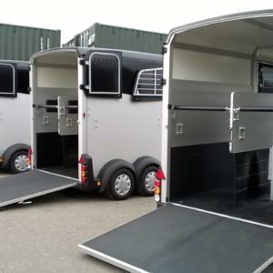 New Ifor Williams HBX511 Black Horsebox , Complete With Internal Padding & Wheel trims , Stalled for 2 x 17.2hh horses , Accessories available inc Alloy Wheel, Awning, Tackpack etc For more details & prices please contact Mark on 07710 637078, Sam on 07522 716854 or Sales on 01463 248268 , phone calls only no messages will be answered .

Available to view at Inverness & Inverurie Depots.