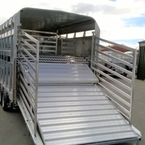 NEW Ifor Williams DP120 14ft x6ft Tri-Axle Stockbox, 3500kg ,Complete with Easy load Deck system & loading gates, this stockbox is fitted with  2 sheep divisions, Cattle Division Sumptank kit, & Spare wheel, For more information & prices please call Mark on 07710 637078, Sam on 07522 716854 or Sales on 01463 248268, Please do not message or text, Phone calls only.

Available to view at Inverness & Inverurie Depots.