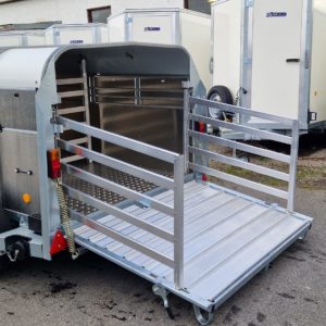 New Ifor Williams TA5g 8ft x 4ft Stock Trailer, 2700kg, complete with rear loading gates , internal divider gate, Sumptank kit & spare wheel, For more details & prices please call Mark on 07710 637078 or Sales on 01463 248268.

Available to view at Inverness & Inverurie Depots.