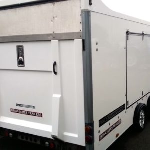 Brian James Race Transporta 4 Enclosed Car trailer, 3000kg Tilting Body , complete with internal electric winch kit, interior lights & alloy wheels , selling on behalf of customer , for more details please call Mark on 07710637078 or Sales on 01463 248268 please no text messages