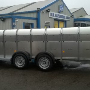 New Ifor Williams TA510 14ft 4ft Headroom Stockbox 3500kg , Complete with division gate, Sumptank kit, rear loading gates & spare wheel, For more information & prices please call Mark on 07710 637078, Sam on 07522 716854 or Sales on 01463 248268, Please do not message or text, Phone calls only.

Available to view at Inverness & Inverurie Depots.