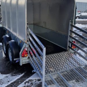 New Ifor Williams GD84 Goods Trailer Livestock now in stock, 2700kg, complete with rear loading Gates & Removable Canopy, accessories available including mesh kits, ladder racks LED lights etc For more details & Prices please call Mark on 07710 637078 or Sales on 01463 248268 Please phone calls only no messages will be answered