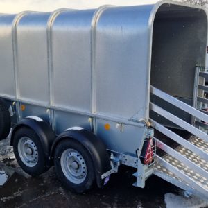 New Ifor Williams GD84 Goods Trailer Livestock now in stock, 2700kg, complete with rear loading Gates & Removable Canopy, accessories available including mesh kits, ladder racks LED lights etc For more details & Prices please call Mark on 07710 637078 or Sales on 01463 248268 Please phone calls only no messages will be answered