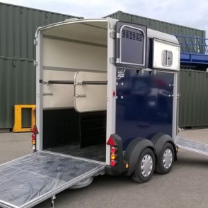EX-Demo Ifor Williams HB511 Bala-Blue Horsebox , Complete With Sliding Windows, & Wheel trims , Stalled for 2 x 17.2hh Full Ifor Williams Warranty & Datatag, Used once on demo, £6780.00 + Vat ,Accessories available inc Alloy Wheels, etc For more details please contact Mark on 07710 637078, Sam on 07522 716854 or Sales on 01463 248268 Phone calls only no messages will be answered