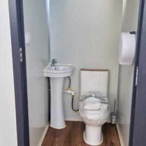 Twin Toilet Block, Complete with sinks , water & electric Hook up, Delivery available, for more information please call Mark  on 07710 637078 or Sam on 07522 716854 or Sales on 01463 248268 Please no phone messages, Messages through facebook only please