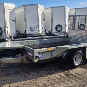 Ifor Williams GX106 Plant Trailer, 3500kg Build Date Oct 21, Complete with Bucket rest, full Ramp tail & spare wheel, Fully serviced by our workshop and ready to work, For more details call Mark on 07710 637078, Sam on 07522 716854 or sales on 01463 248268, Messages only through Facebook please
