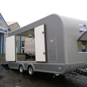 New Ifor Williams Transporta CCT5221, 3500kg, Fully Loaded, Twin Axle tilting body , with side opening L/H & R/H access doors,& Front wall access hatch, fitted with front storage cabinet, electric winch & battery , tyre rack & work bench, Floor storage box, extension ramps for very low vehicles, Full LED lights internal & external inc floor strip lighting , Alloy wheels inc Spare, Internal dimensions 17ft x 7ft , for more details please call Mark on 07710 637078, Sam on 07522716854 or Sales on 01463 248268 messages through Facebook only please
