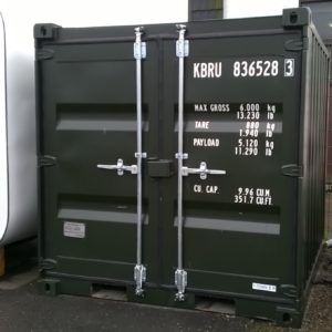 New 8ft Shipping container, complete with front opening doors coated inside with anti condensation paint, Delivery possible , for more details call Mark on 07710 637078 or Sales on 01463 248268