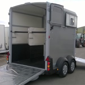 Ex-Demo Ifor Williams HB506 Horsebox, in Silver Build Date 2024,  In as new condition, built for 2 x 16.2hh horses, Complete with Sliding windows & wheel trims , with full Ifor Williams 12mth Warranty and Datataged, for more information call Mark on 07710 637078 or Sales on 01463 248268.

