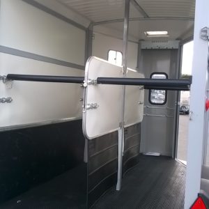Ex-Demo Ifor Williams HB506 Horsebox, in Silver Build Date 2024,  In as new condition, built for 2 x 16.2hh horses, Complete with Sliding windows & wheel trims , with full Ifor Williams 12mth Warranty and Datataged, for more information call Mark on 07710 637078 or Sales on 01463 248268.

